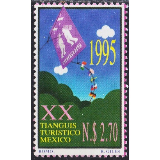México 1607 1995 Turismo XX Aniversario Tianguis MNH México 1607 1995 Turismo XX Aniversario Tianguis MNH