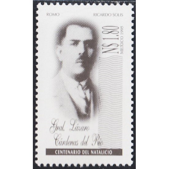 México 1605 1995 Gral. Lázaro Cárdenas del Río MNH México 1605 1995 Gral. Lázaro Cárdenas del Río MNH