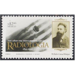 México 1599 1995 Wilhelm Conrad Rongten MNH México 1599 1995 Wilhelm Conrad Rongten MNH