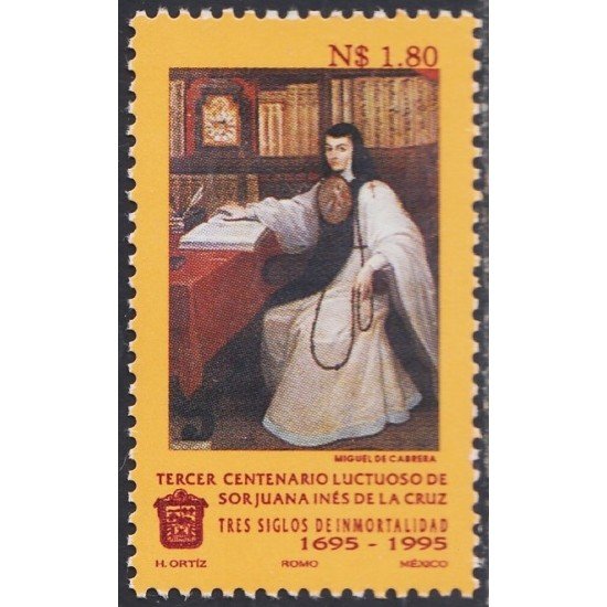 México 1598 1995 Sor Juana Inés de la Cruz MNH México 1598 1995 Sor Juana Inés de la Cruz MNH
