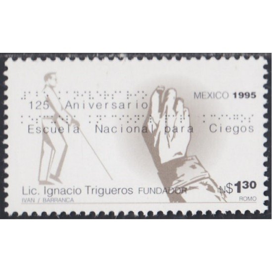 México 1597 1995 Escuela Nacional para ciegos MNH México 1597 1995 Escuela Nacional para ciegos MNH