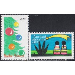 México 1594/95 1994 Navidad Chritsmas MNH México 1594/95 1994 Navidad Chritsmas MNH