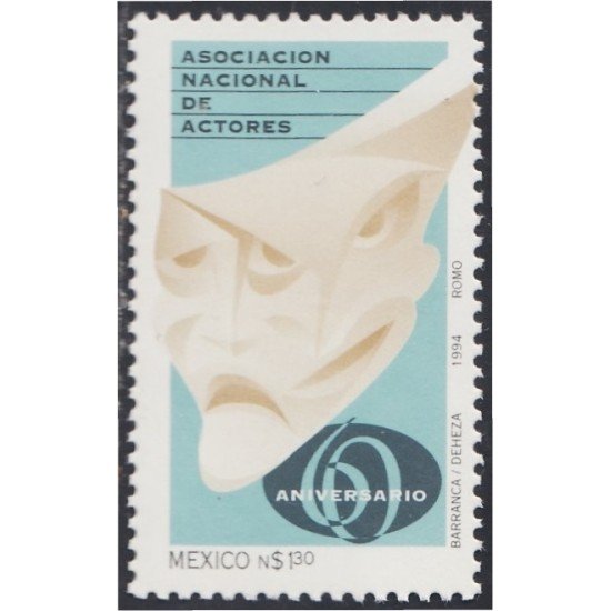 México 1589 1994 Asociación Nacional de Actores MNH México 1589 1994 Asociación Nacional de Actores MNH