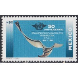 México 1587 1994 50 Aniversario Organización de Aviación Civil Internacional MNH México 1587 1994 50 Aniversario Organización de Aviación Civil Internacional MNH