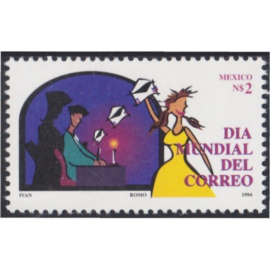 México 1580 1994 Día Mundial del Correo MNH México 1580 1994 Día Mundial del Correo MNH