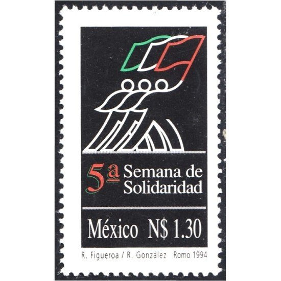 México 1569 1994 Quinta semana de solidaridad MNH México 1569 1994 Quinta semana de solidaridad MNH