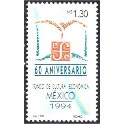México 1564 1994 60 Aniversario fondo de Cultura Económica MNH México 1564 1994 60 Aniversario fondo de Cultura Económica MNH