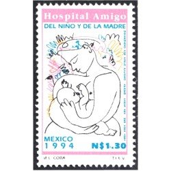 México 1532 1994 Hospital amigo del niño y de la madre MNH México 1532 1994 Hospital amigo del niño y de la madre MNH