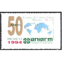 México 1529 1994 ANIERM 50 Años al servicio del comercio exterior MNH México 1529 1994 ANIERM 50 Años al servicio del comercio exterior MNH