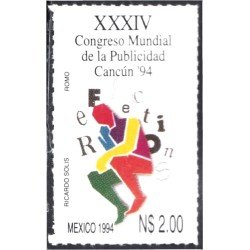 México 1527 1994 XXXIV Congreso Mundial de la Publicación Cancún MNH México 1527 1994 XXXIV Congreso Mundial de la Publicación Cancún MNH