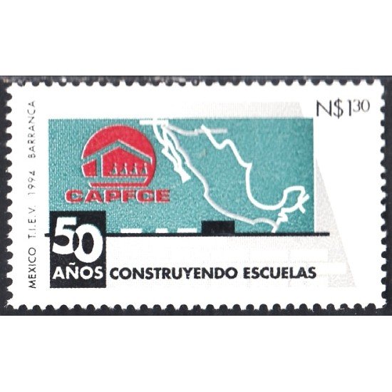 México 1522 1994 CAPFCE 50 Años construyendo Escuelas MNH México 1522 1994 CAPFCE 50 Años construyendo Escuelas MNH