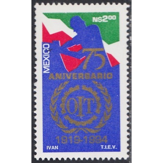 México 1521 1994 75 Aniversario de la OIT MNH México 1521 1994 75 Aniversario de la OIT MNH