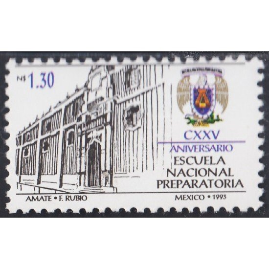 México 1502 1993 125 Aniversario de la Escuela Preparatoria MNH México 1502 1993 125 Aniversario de la Escuela Preparatoria MNH