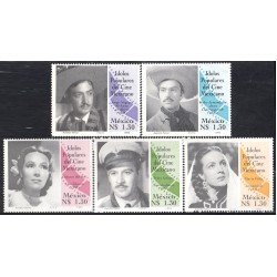 México 1508/12 1993 Ídolos populares del cine mexicano MNH México 1508/12 1993 Ídolos populares del cine mexicano MNH