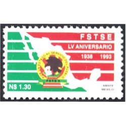 México 1503 1993 55 Aniversario del Sindicato de obreros al servicio público MNH México 1503 1993 55 Aniversario del Sindicato de obreros al servicio público MNH