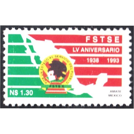 México 1503 1993 55 Aniversario del Sindicato de obreros al servicio público MNH México 1503 1993 55 Aniversario del Sindicato de obreros al servicio público MNH