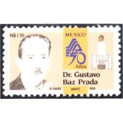 México 1498 1993 Dr. Gustavo Paz Prada MNH México 1498 1993 Dr. Gustavo Paz Prada MNH