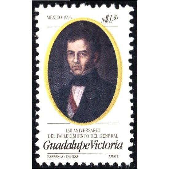 México 1491 1993 Gral. Guadalupe Victoria MNH México 1491 1993 Gral. Guadalupe Victoria MNH