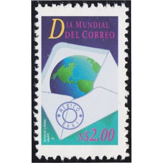 México 1490 1993 Día Mundial del correo MNH