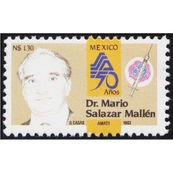 México 1489 1993 Dr. Mario Salazar Mallen MNH México 1489 1993 Dr. Mario Salazar Mallen MNH