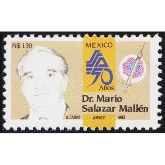 México 1489 1993 Dr. Mario Salazar Mallen MNH México 1489 1993 Dr. Mario Salazar Mallen MNH