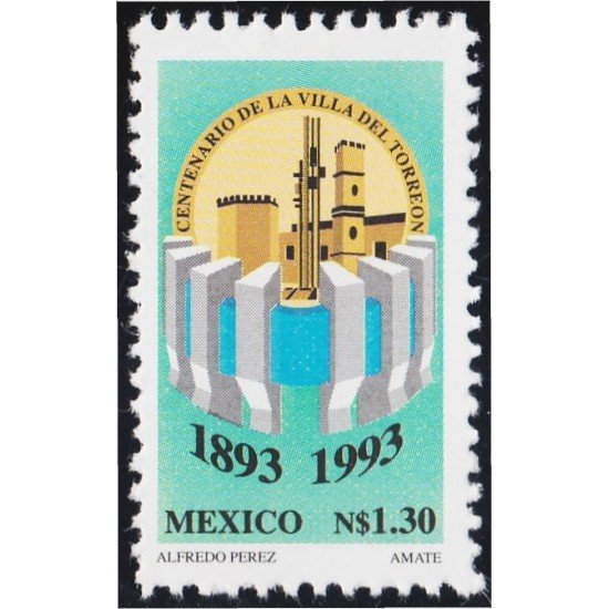México 1487 1993 Centenario dela Villa del Torreón MNH México 1487 1993 Centenario dela Villa del Torreón MNH