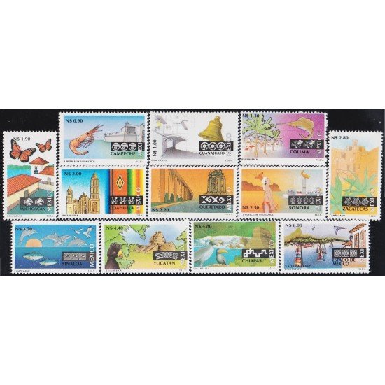 México 1474/85 1993 Serie Antigua Turismo Vistas mexicanas MNH México 1474/85 1993 Serie Antigua Turismo Vistas mexicanas MNH