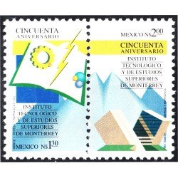 México 1470/71 1993 50 Años del Instituto Tecnológico de Estudios Superiore de Monterrey MNH México 1470/71 1993 50 Años del Instituto Tecnológico de Estudios Superiore de Monterrey MNH