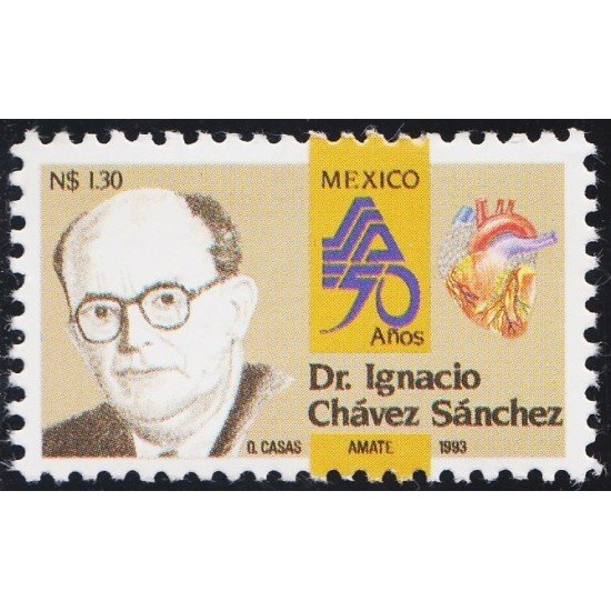 México 1469 1993 Dr. Ignacio Chávez Sánchez MNH México 1469 1993 Dr. Ignacio Chávez Sánchez MNH