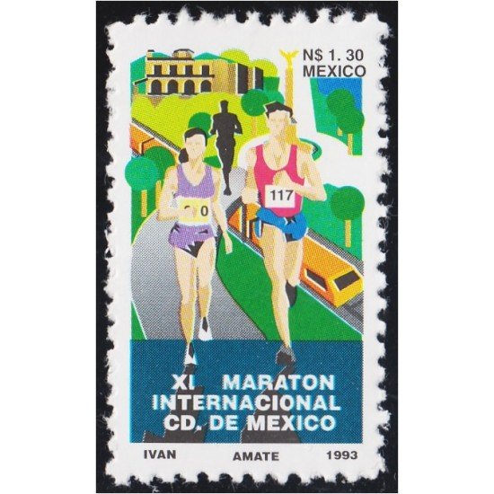 México 1468 1993 XI Maratón de la Ciudad de México MNH México 1468 1993 XI Maratón de la Ciudad de México MNH