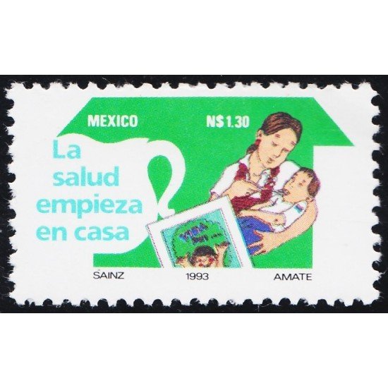 México 1463 1993 La salud empieza en casa Maternidad MNH