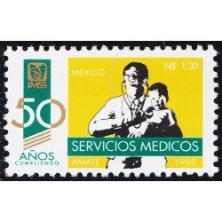 México 1462 1993 50 Años de Servicios Médicos MNH México 1462 1993 50 Años de Servicios Médicos MNH