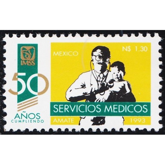 México 1462 1993 50 Años de Servicios Médicos MNH México 1462 1993 50 Años de Servicios Médicos MNH
