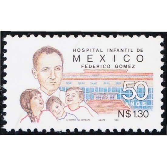 México 1461 1993 Hospital Infantil Federico Gómez MNH México 1461 1993 Hospital Infantil Federico Gómez MNH