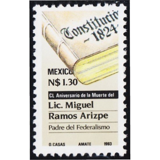 México 1460 1993 Miguel Ramos Arizpe MNH México 1460 1993 Miguel Ramos Arizpe MNH