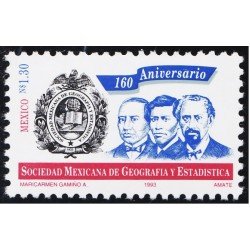 México 1459 1993 Sociedad Mexicana de Geografía y Estadística MNH México 1459 1993 Sociedad Mexicana de Geografía y Estadística MNH