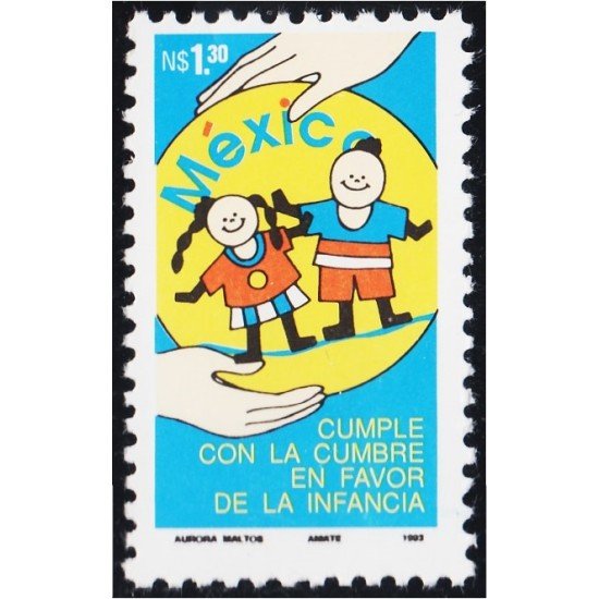 México 1458 1993 Cumbre en favor de la Infancia MNH México 1458 1993 Cumbre en favor de la Infancia MNH