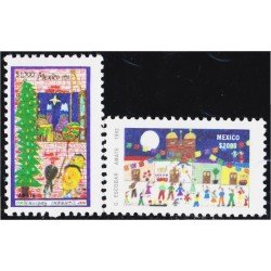 México 1454/55 1992 Dibujos infantiles MNH México 1454/55 1992 Dibujos infantiles MNH