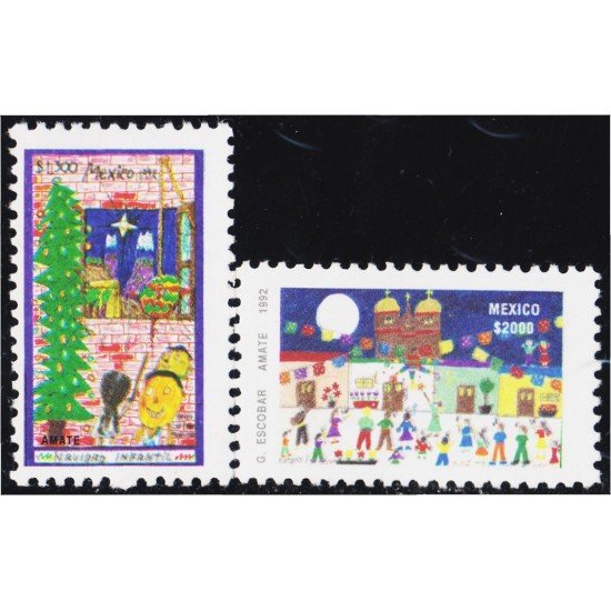 México 1454/55 1992 Dibujos infantiles MNH