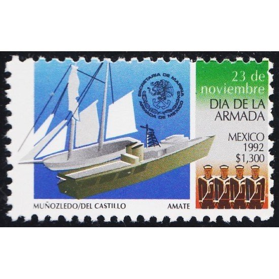 México 1453 1992 Día de la Armada MNH México 1453 1992 Día de la Armada MNH