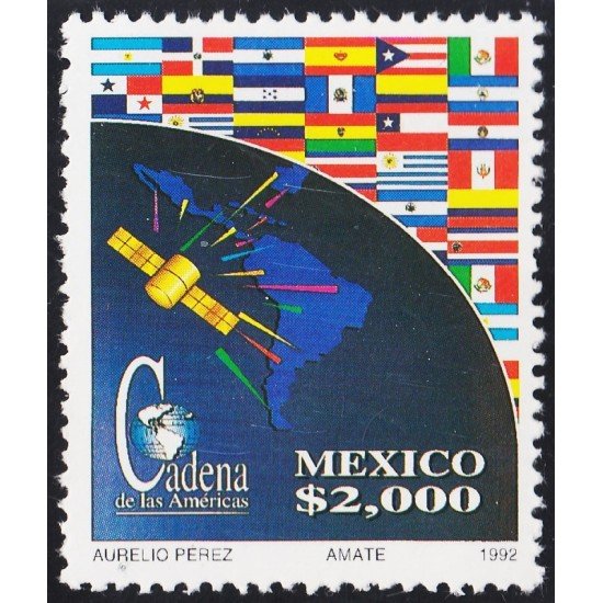 México 1450R 1992 Cádena de las Américas MNH México 1450R 1992 Cádena de las Américas MNH