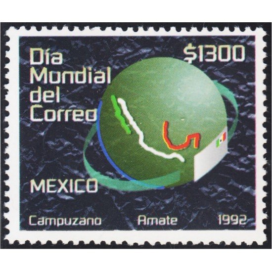 México 1450G 1992 Día Mundial del Correo MNH México 1450G 1992 Día Mundial del Correo MNH