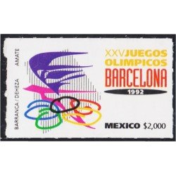 México 1419 1992 XXV Juegos olímpicos Barcelona MNH México 1419 1992 XXV Juegos olímpicos Barcelona MNH
