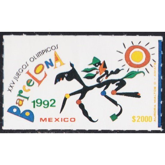 México 1411 1992 XXV Juegos olímpicos Barcelona MNH México 1411 1992 XXV Juegos olímpicos Barcelona MNH