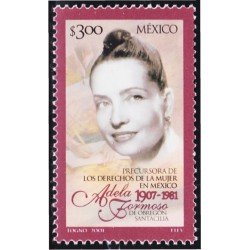 México 1963 2001 Adela Formoso por los derechos de la mujer MNH