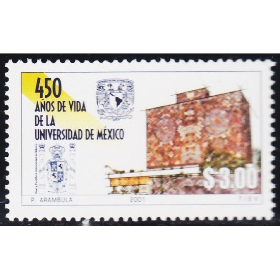 México 1961 2001 450 Años de vida de la Universidad de México MNH México 1961 2001 450 Años de vida de la Universidad de México MNH