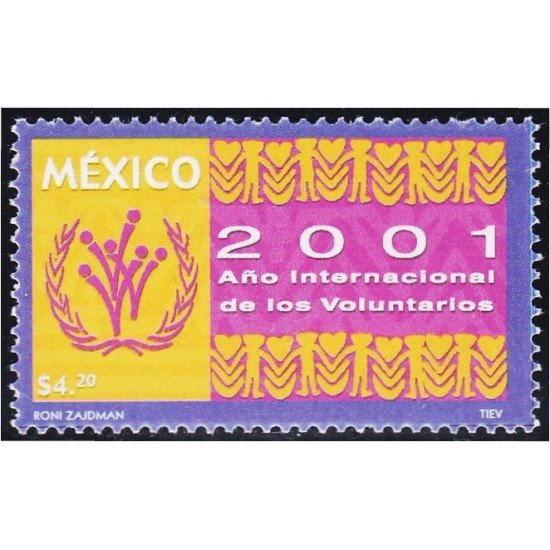 México 1959 2001 Año Internacional del Voluntariado MNH México 1959 2001 Año Internacional del Voluntariado MNH