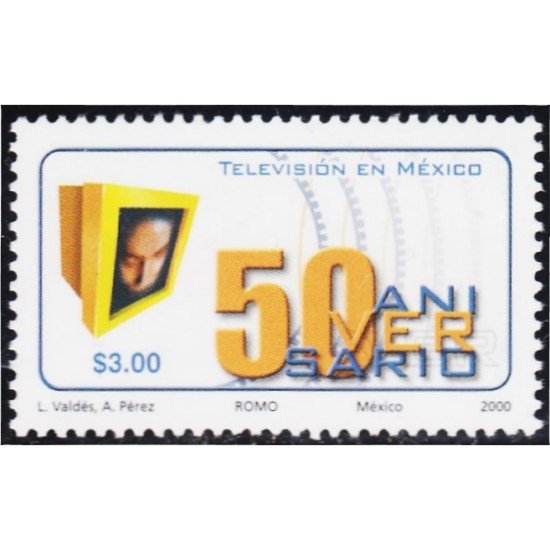 México 1946 2000 50 Aniversario Televisión en México MNH México 1946 2000 50 Aniversario Televisión en México MNH