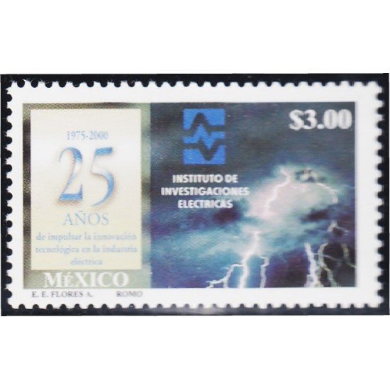 México 1942 2000 25 Años de Instituto de Investigaciones Eléctricas MNH México 1942 2000 25 Años de Instituto de Investigaciones Eléctricas MNH