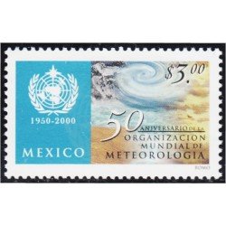 México 1938 2000 50 Aniversario de la Organización Mundial de Meteorología MNH